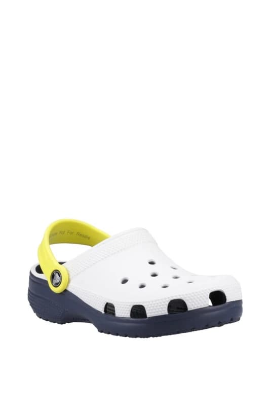 Crocs Classic Retro Sport Clog in White Size: Infant 11 White Unisex Infant 11