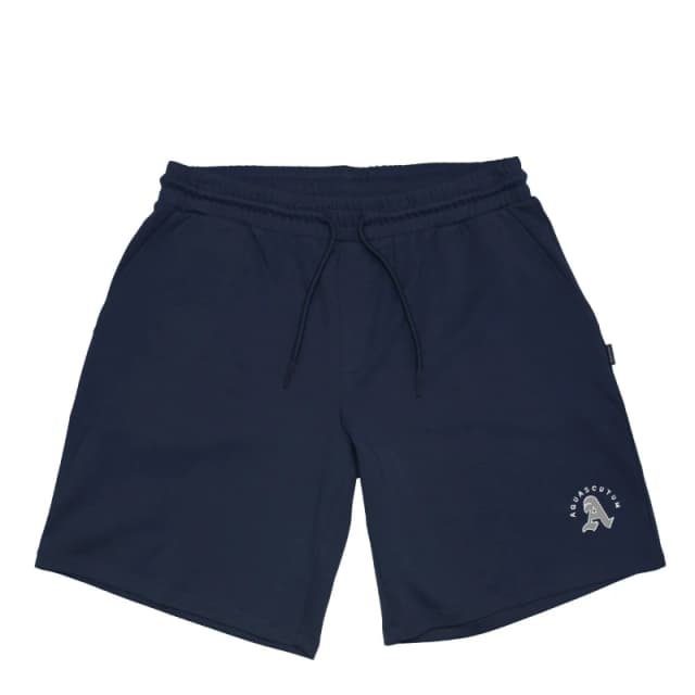Aquascutum Mens Fleece Jogger Shorts Navy male Small