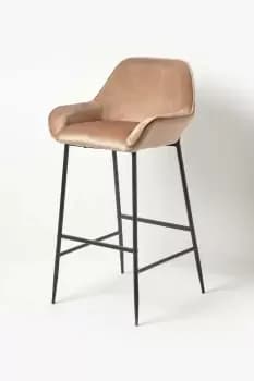 Eton Velvet Bar Stool