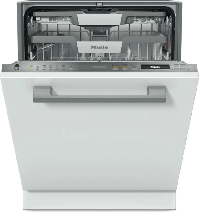 Miele G7080 SCVi WiFi Connected Fully Integrated Full Size Dishwasher - Clean Steel Control Panel with Fixed Door Hinge Kit - A Rated