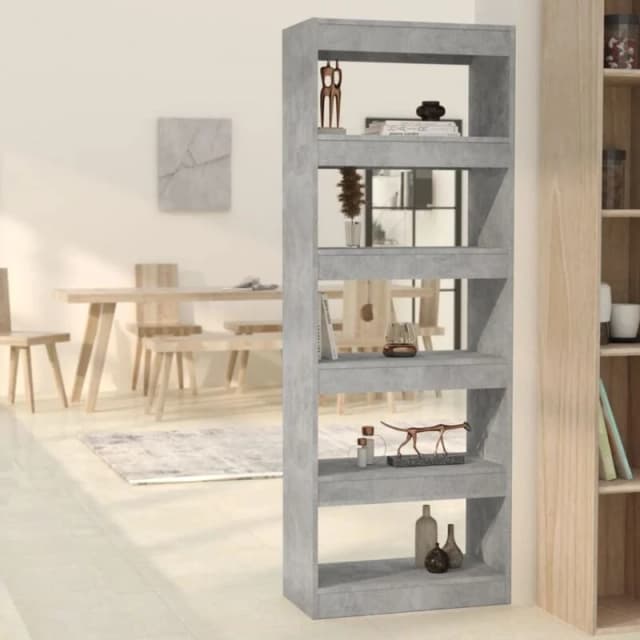VIDAXL Vidaxl - Book Cabinet/Room Divider Concrete Grey 60x30x166cm Engineered Wood 8720286843345