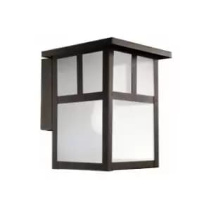 Netlighting Osaka 1 Light Outdoor Wall Lantern Rusty Brown