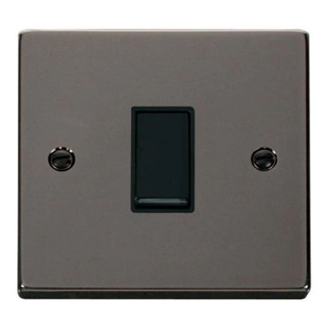 SE Home Black Nickel 10A 1 Gang 2 Way Light Switch Black