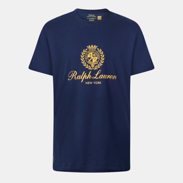 Polo Ralph Lauren Mens Crest Logo Crew Neck T-Shirt Newport Navy male L