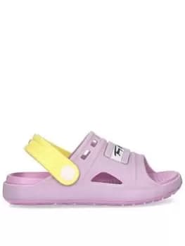 Tommy Hilfiger Girls Comfy Sandal - Lilac Size 7 Younger