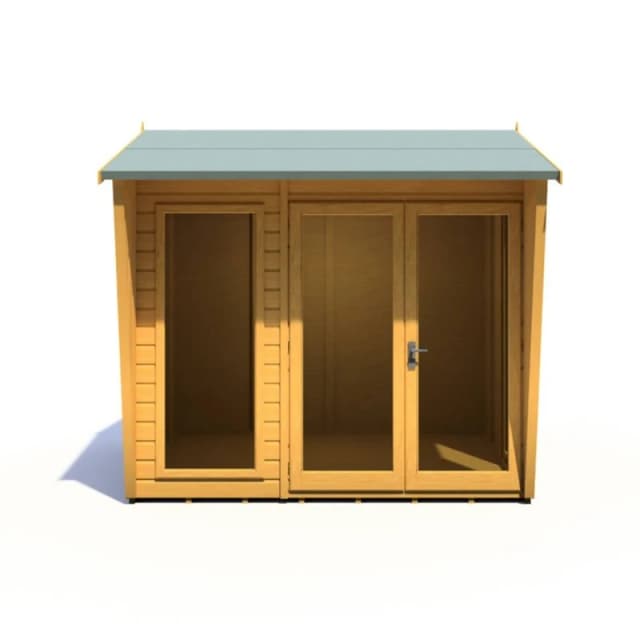 Shires Burghclere 8 x 6 Feet Summerhouse - L233.5 x W251.4 x H230.7cm in Light Brown Light Brown Unisex