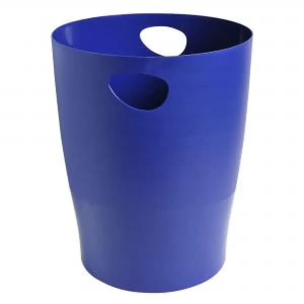 Exacompta Bee Blue Ecobin Waste Paper Bin - Navy Blue - New