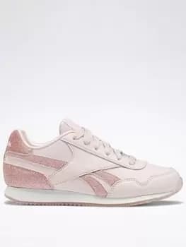 Reebok Royal Classic Jog 3 Shoes, Pink, Size 12.5 Younger