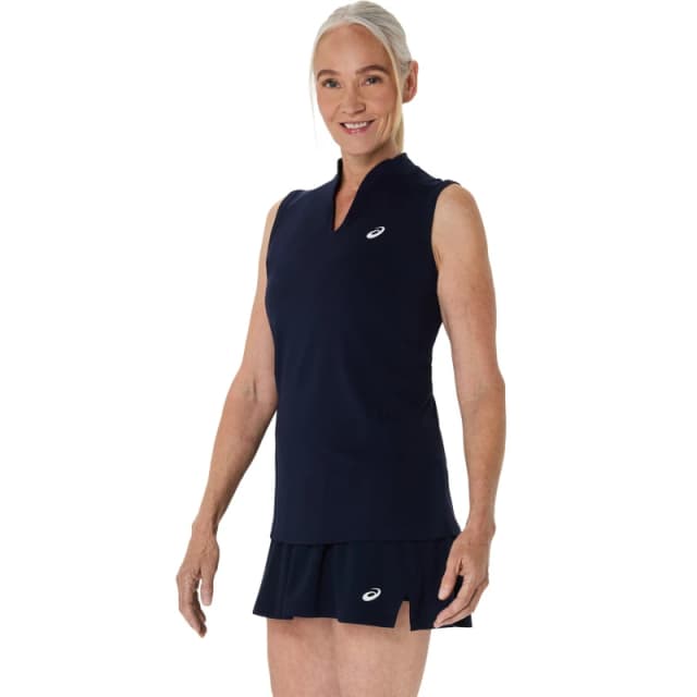 Asics Court Tank Vest Womens Midnight female 12 (M)