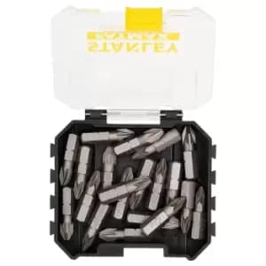 Stanley FatMax 20 Piece 25mm Pz2 Screwdriver Bit Set