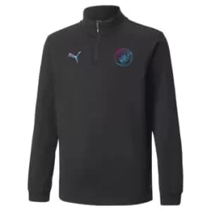 Puma Manchester City FC Zip Top Juniors - Black