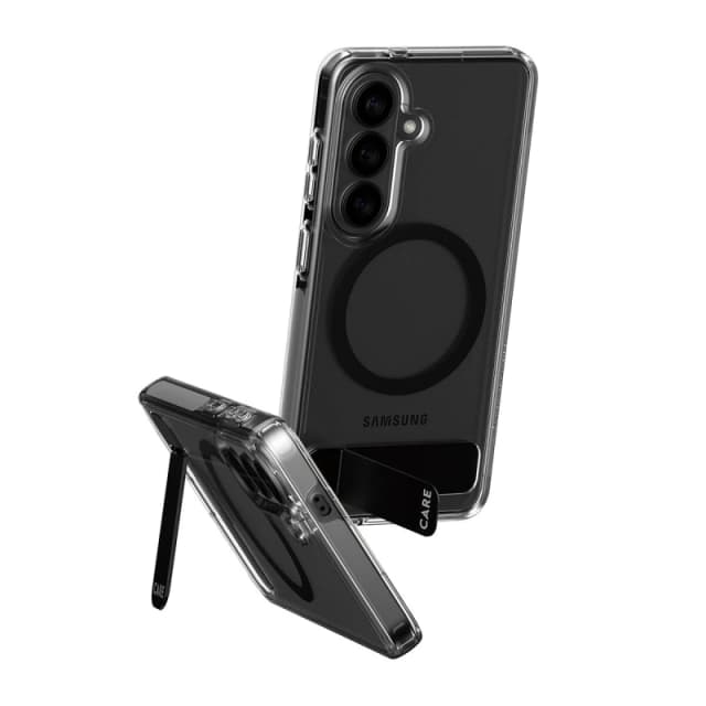 PanzerGlass PanzerGlass CARE by Urban Explorer Case Transparent w. Black Kickstand & Qi Samsung Galaxy S26 CR24194