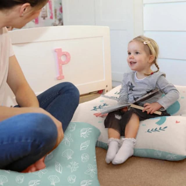 rucomfy Beanbags Rucomfy Indoor Under The Sea Bean Bag - Kids Floor Cushion Seat