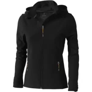 Elevate Womens/Ladies Langley Softshell Jacket (L) (Solid Black)