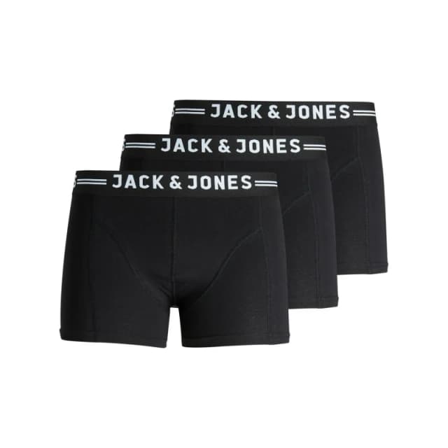 Jack & Jones SENSE TRUNKS 3-PACK Boxers Black S Men