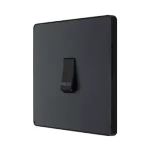 BG Evolve Matt Grey Single Press Switch 10A - PCDMG14B