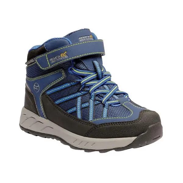 Regatta Samaris Junior Velcro Mid Walking Boots - Prussn/NeSpr C12