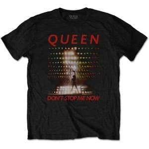 Queen - Don't Stop Me Now Unisex Large T-Shirt - Black