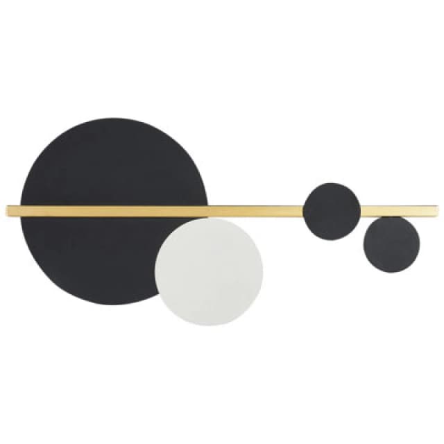 Beliani LED Wall Lamp Parita Metal Black