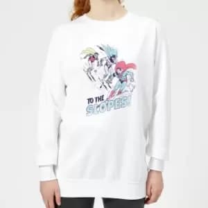 DC To The Slopes! Womens Christmas Sweatshirt - White - L
