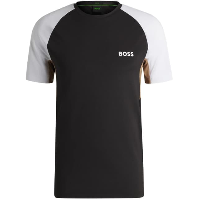 Boss Mens HBG TOC Pique Regular Fit T-Shirt Black 001 male M