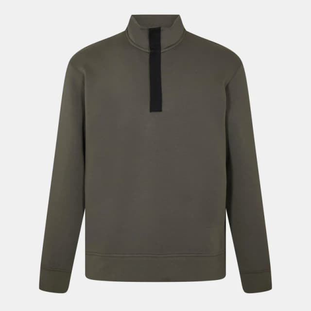 Armani Exchange Mens Quarter Zip Pullover Khaki U8144 male S
