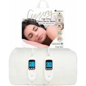 Homefront Electric Blanket Fleeced King - White