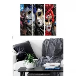 MDF2998742 Multicolor Decorative MDF Painting (3 Pieces)