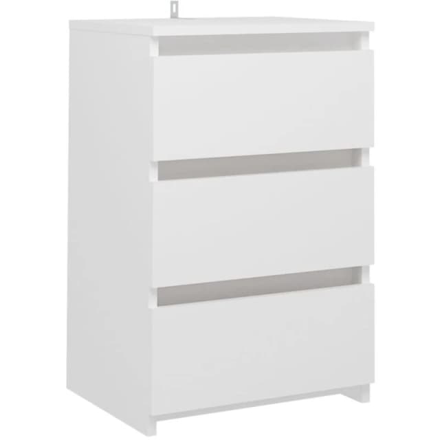 VIDAXL Bed Cabinet White 40x35x62.5cm Engineered Wood Vidaxl 8720286558164