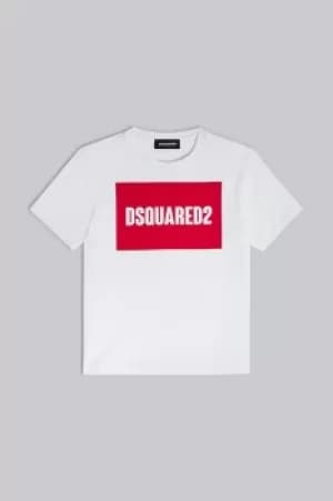 DSQUARED2 Kids Short sleeve t-shirt White Size 10 100% Cotton
