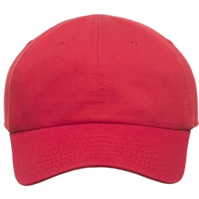 Atlantis Fraser 6 Panel Cotton Baseball Cap in Red Red Unisex One Size