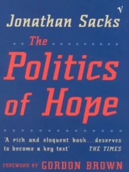 The Politics of Hope by Jonathan Sacks Paperback