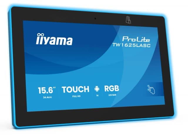 iiyama iiyama TW1625LASC-B3PNR meeting room display 39.6cm (15.6") 1920 x 1080 pixels LED WiFi 6 (802.11ax), WiFi 5 (802.11ac), WiFi 4 (802.11n),