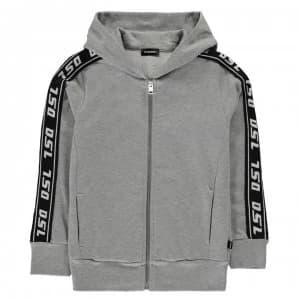 Diesel Tape Zip Hoodie - Grey K9631