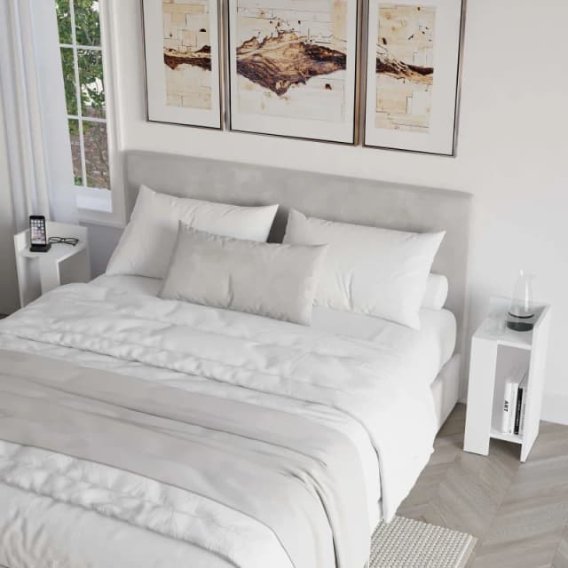 DECORTIE Decortie Elos Modern Bedside Table Left And Right - White M.KO.14179.2