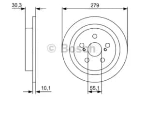 Bosch Brake disc TOYOTA,LEXUS 0 986 479 D35 4243152160,4243152160 Brake rotor,Brake discs,Brake rotors