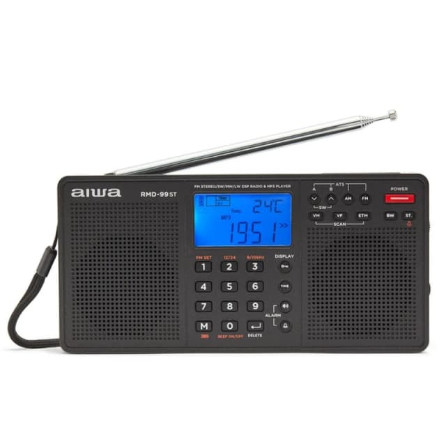 Aiwa Aiwa RMD-99ST Multiband Stereo Radio in Black One Size Unisex 8435256896985