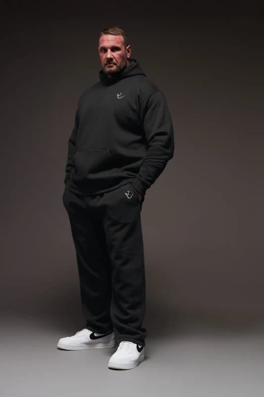 BadRhino Mens 'Rest Day' Joggers in Black Size: 4XL Black Male 4XL