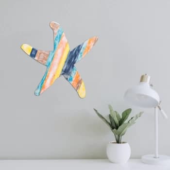 Starfish - Multicolor Multicolor Decorative Wooden Wall Accessory