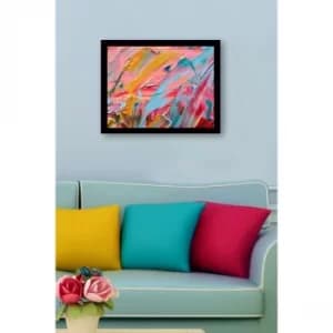 SC0614 Multicolor Decorative Framed MDF Painting