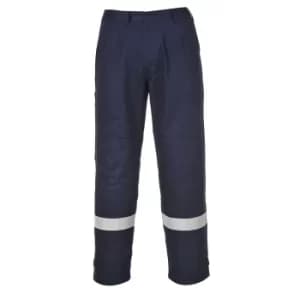 Biz Flame Plus Mens Flame Resistant Trousers Navy Blue 2XL 34"