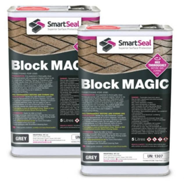 Smartseal Block Magic, Grey (2 X 5L) - Block Paving Sealer - Superior To Concrete Paint, Grey 5.061E+12
