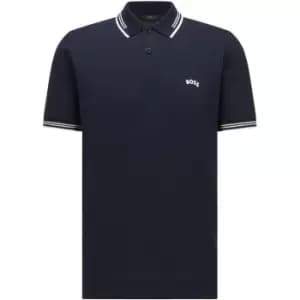 Boss Paul Pique Polo Shirt - Blue