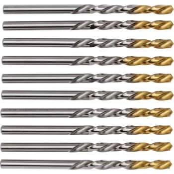 5.00MM HSS Straight Shank Jobber Drills - TiN Tipped