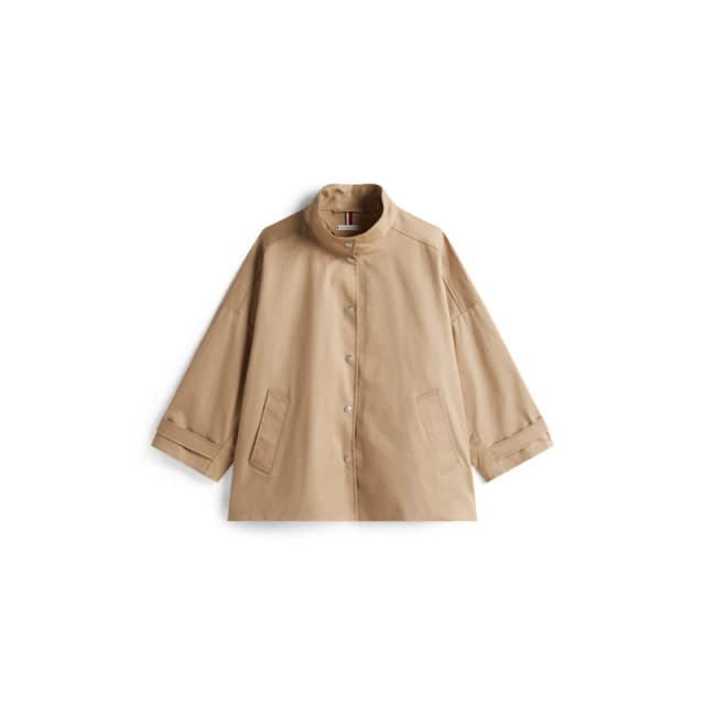 Tommy Hilfiger Womens Overcoat Beige female 10 (S)