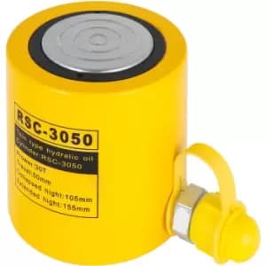 30t 2' Stroke Single Acting Hydraulic Cylinder Jack Durable Simple Operation