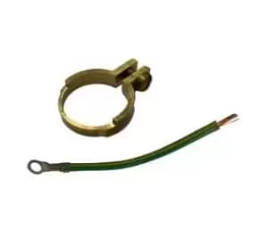 Wiska COMBI Earthing Nuts c/w Earth Leads & Screws Brass - E-NUT20