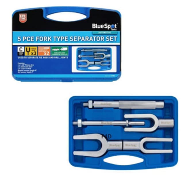 BlueSpot Tools Bluespot 5Pc Ball Joint Remover Splitter Separator Tie Rod End Remover 07986