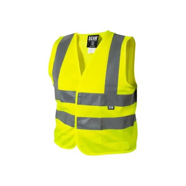 Scan Childrens Hi Vis Waistcoat SCAHVWC9 Colour: Yellow