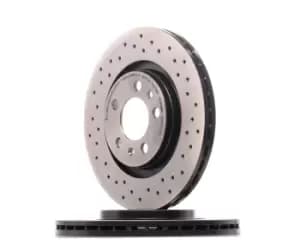 PAIR BREMBO BRAKE XTRA DRILLED DISCS 09.7012.1X